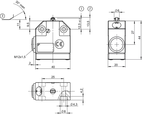 Zdjęcie produktu wyłącznik krańcowy NB01R556-M 2